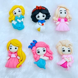 5 sztuk nowy śliczny żywica Mini kreskówka księżniczka mieszkanie powrót Cabochon księga gości Kawaii DIY ozdoby akcesoria F74