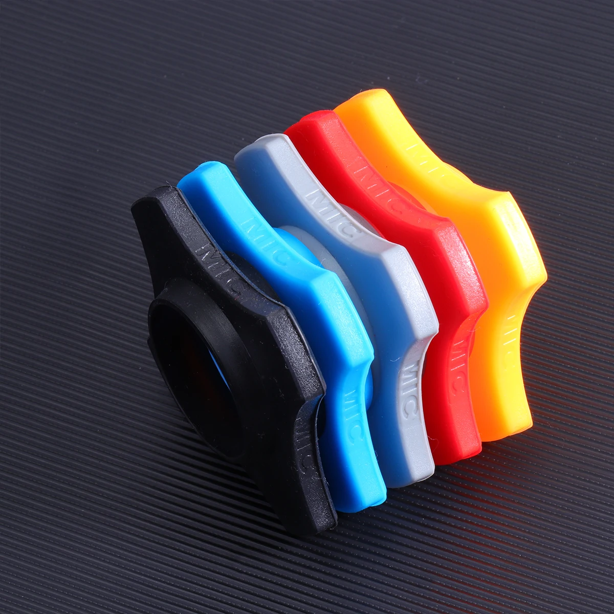 

5Pcs Microphone Skidproof Silicone Ring AntiShock Protector For Ktv Dance Ball And News Interviews