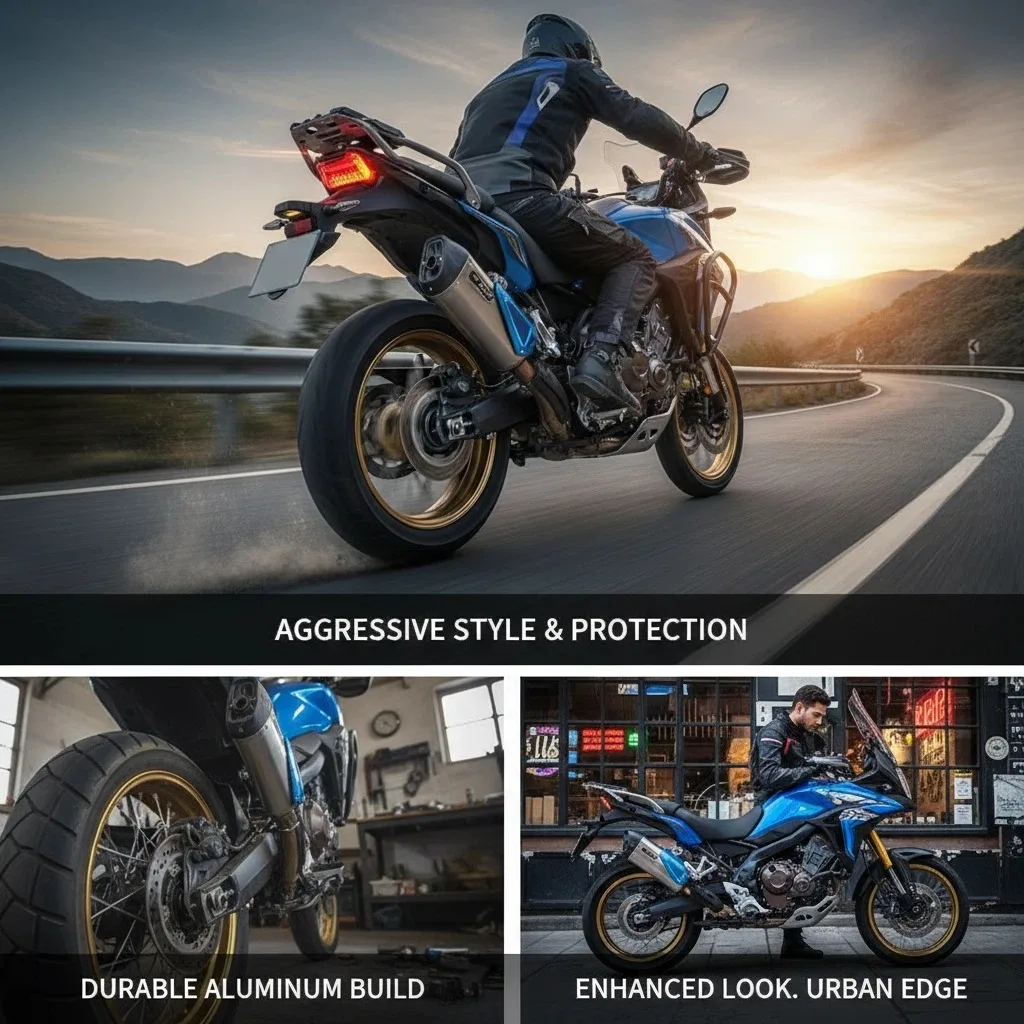 Aluminum for decorative protective cover of motorcycle exhaust pipe tail for Voge 625 DSX 2025 2026 accessories