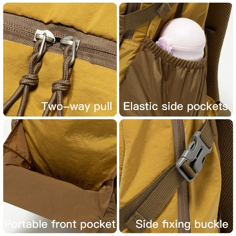 حقائب كمبيوتر محمول Fouvor خفيفة الوزن مقاومة للماء بسعة كبيرة حقائب ظهر لمقصورة الطائرة حقائب سفر مدرسية رياضية مريحة 3068-03