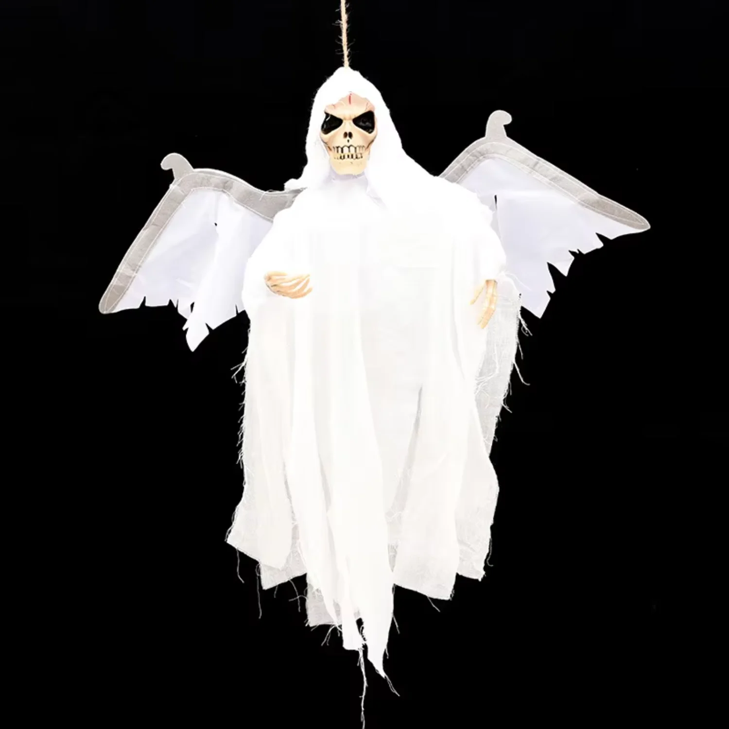 Halloween Voice Control Outdoor Hanging Ghost Wings Moving  Bat  Ghost for Haunted House decorations