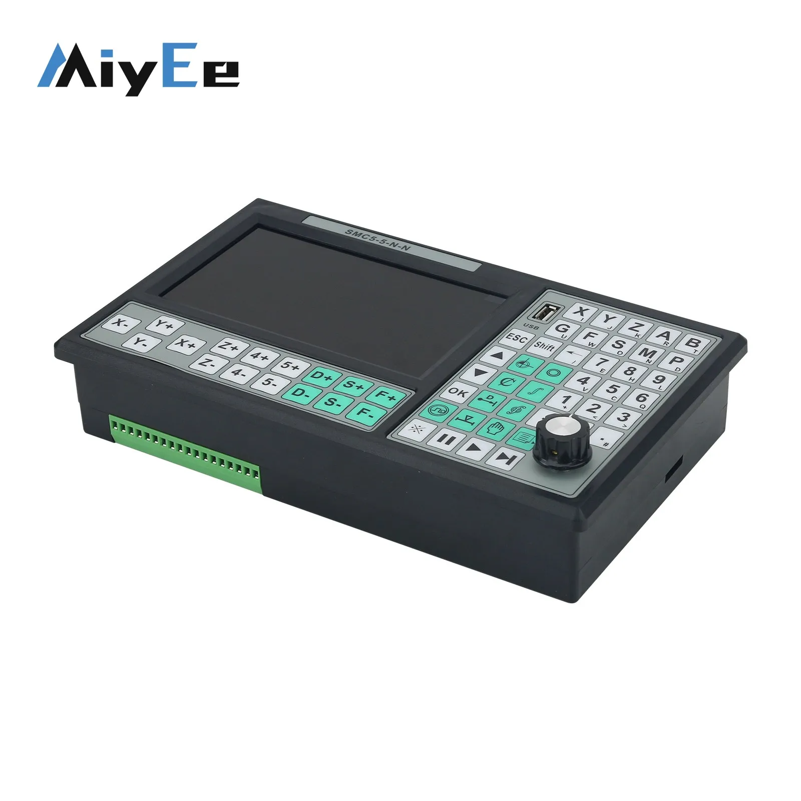 SMC5-5-N-N Controlador offline CNC de 5 eixos de alto desempenho CPU de 32 bits RTCP Controlador de movimento CNC com LCD de 7 polegadas