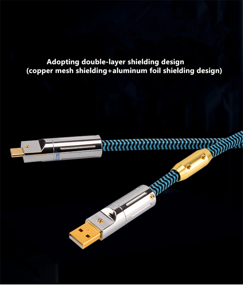 Newly Upgraded USB Audio Cable Type C To Square Port A or B, Computer Connected To Sound Card Decoder Printer HIFI USB US780