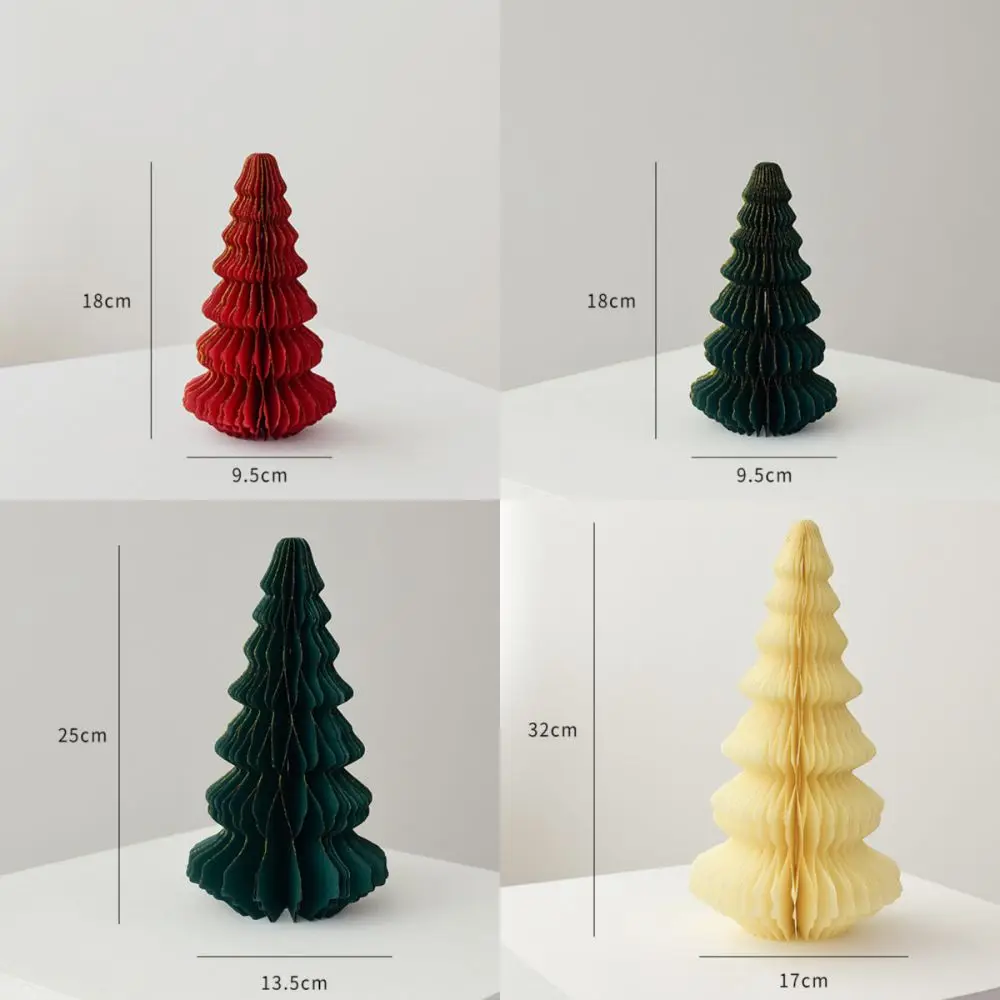 جديد 18/25/32 سنتيمتر شجرة عيد الميلاد زخرفة ورقة جو ديكور شجرة عيد الميلاد العسل الكرة ثلاثية الأبعاد المشهد الدعائم سطح المكتب الديكور