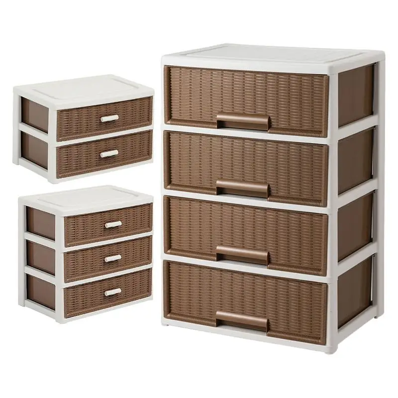 

Storage Box with Drawers Stackable Storage Containers with Drawers Classified Organizing Supplies with Handles Wardrobe Storage