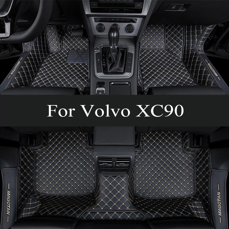 

Car Floor Mat For Volvo XC90 MK1 2002~2014 7seat Dirt-resistant Leather Mat Cubre Pisos Para Autos Car trunk mat Interior Part