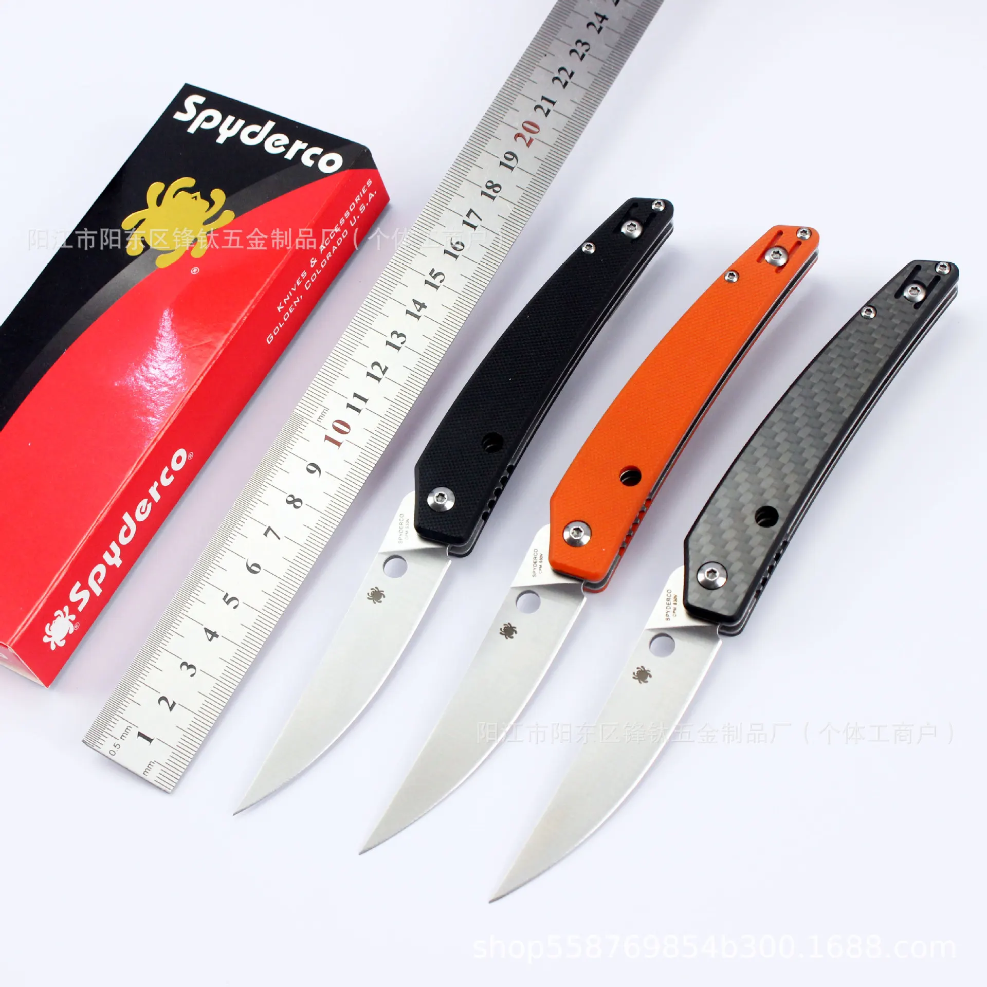 

C242CF folding knife carbon fiber handle G10 folding outdoor knife mountaineering camping portable folding knife