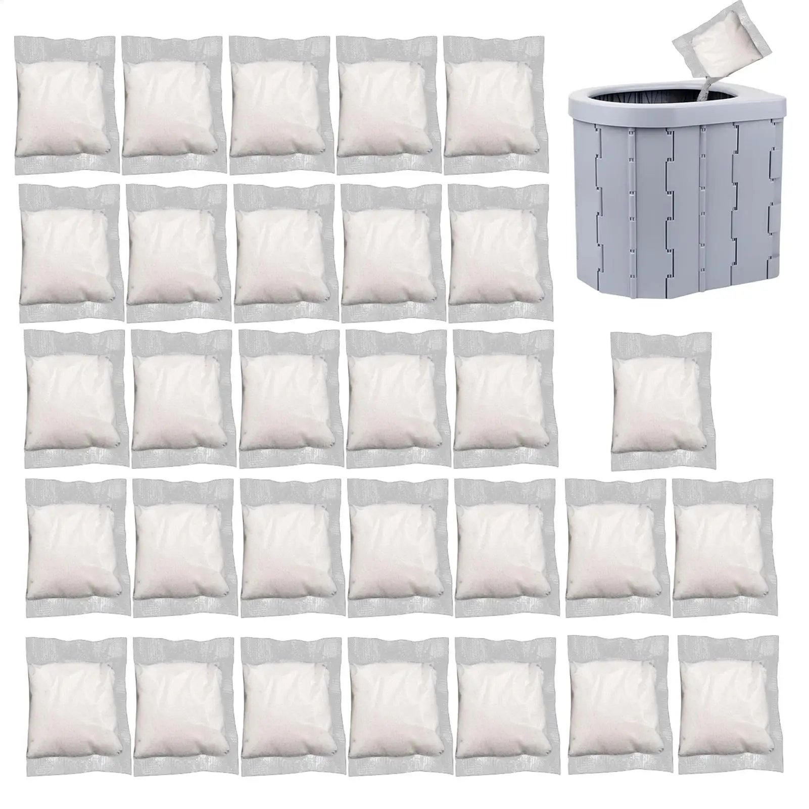 2025 productos químicos para inodoro de Camping, residuos líquidos, polvo desodorizante, Gel absorbente ecológico para inodoro de Camping para inodoro portátil