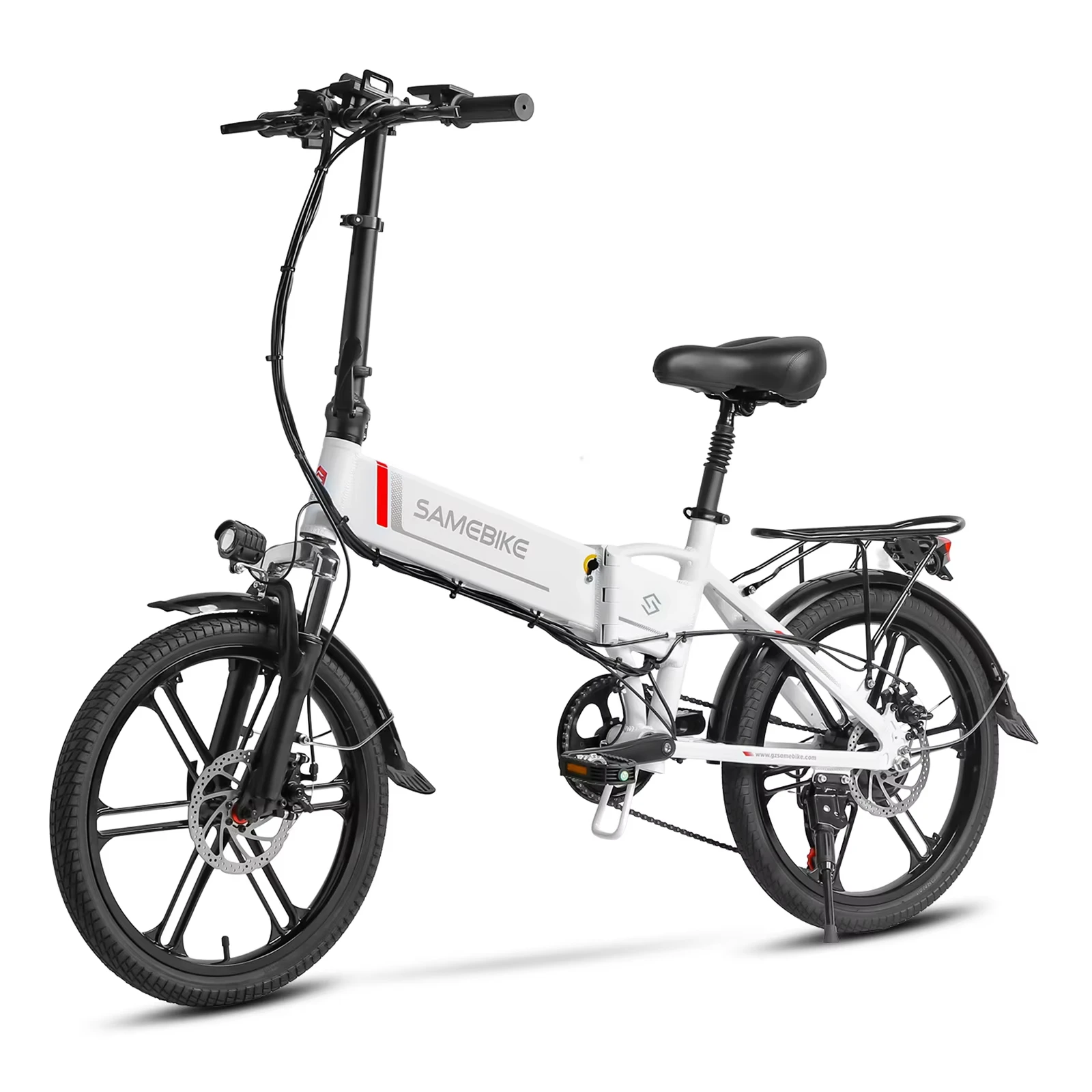 AliExpress NONE Samebike Folding E-Bike 350W Motor 48V10Ah Removable Battery 20*Inch Tire Electric Bike Adult City Commuting Electric Bicycle