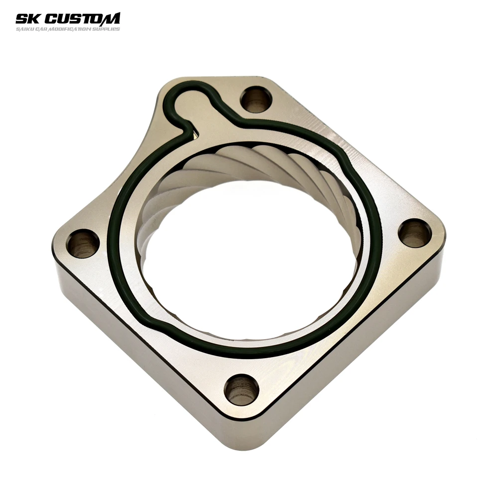 CUSTOM Aluminum 70mm Intake Manifold Adapter Throttle Body Spacer For Honda CRV RD5 RD6 RD7 2.4L