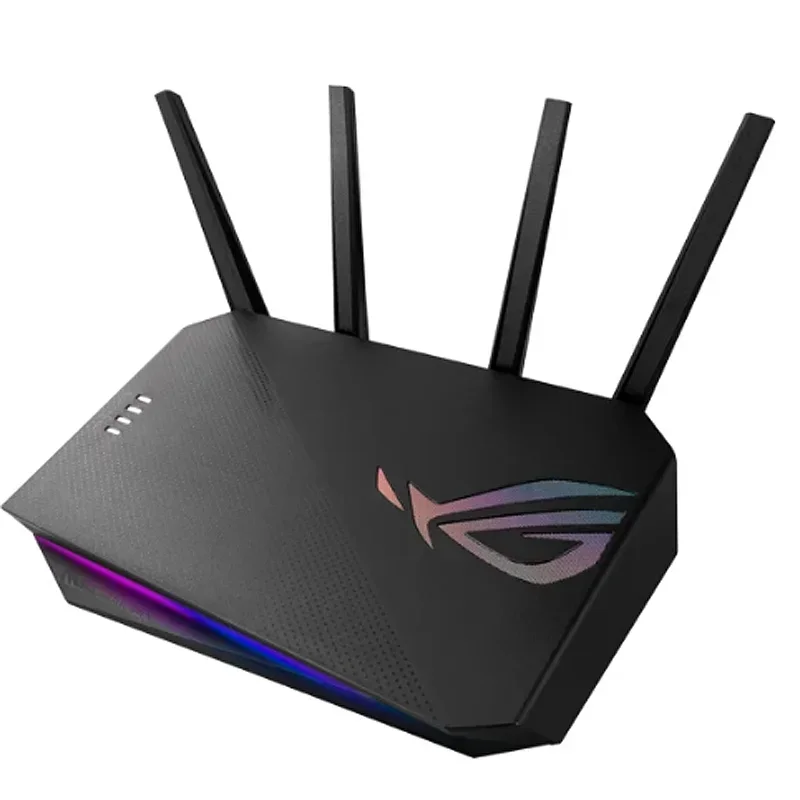 ASUS ROG STRIX GS-AX5400 Dual-Band 802.11AX Wi-Fi 6 Router Gaming, 160 MHz WiFi 6 saluran, Mode Game seluler, PS5, VPN