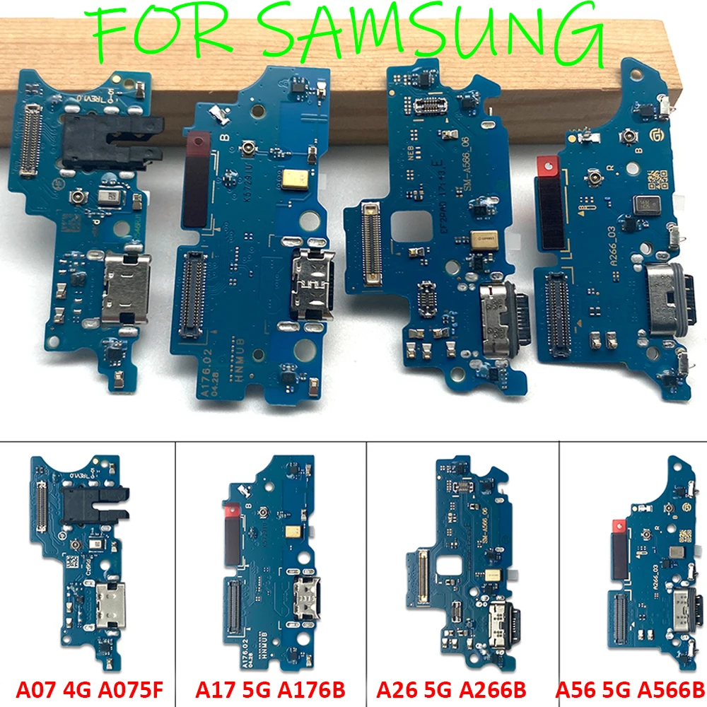 

Для Samsung A25 A35 A55 A16 A17 A26 A56 A26 5G A06 A07 4G: Плата разъема USB-порта для зарядки и микрофона, гибкий кабель, запчасти для ремонта