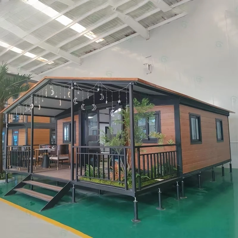 Camere da ufficio pieghevoli Piccolo contenitore per la casa Pronto per case dal vivo da 20 piedi Casette mobili con tetto