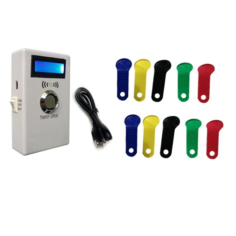 TMRF-2RW IButton Programmeur Ds1990a Duplicator Cloner Kopieerapparaat 125Khz Rfid Lezer Schrijver Rw1990 Key Token T5577 Rfid