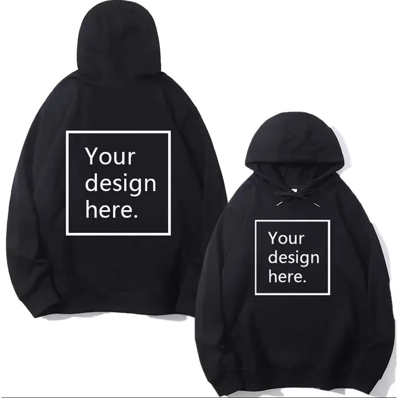 Design your own men's and women's universal trendy casual jacket with a hood and sweater made of 280g fabric. Personalized gift.