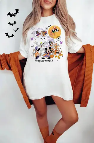 Halloween Disney 100 år av underverk T-shirt 100-årsjubileum Disney 100-års Disney-resa Disneyland Halloween 10 best sales Disney 100 år - №2