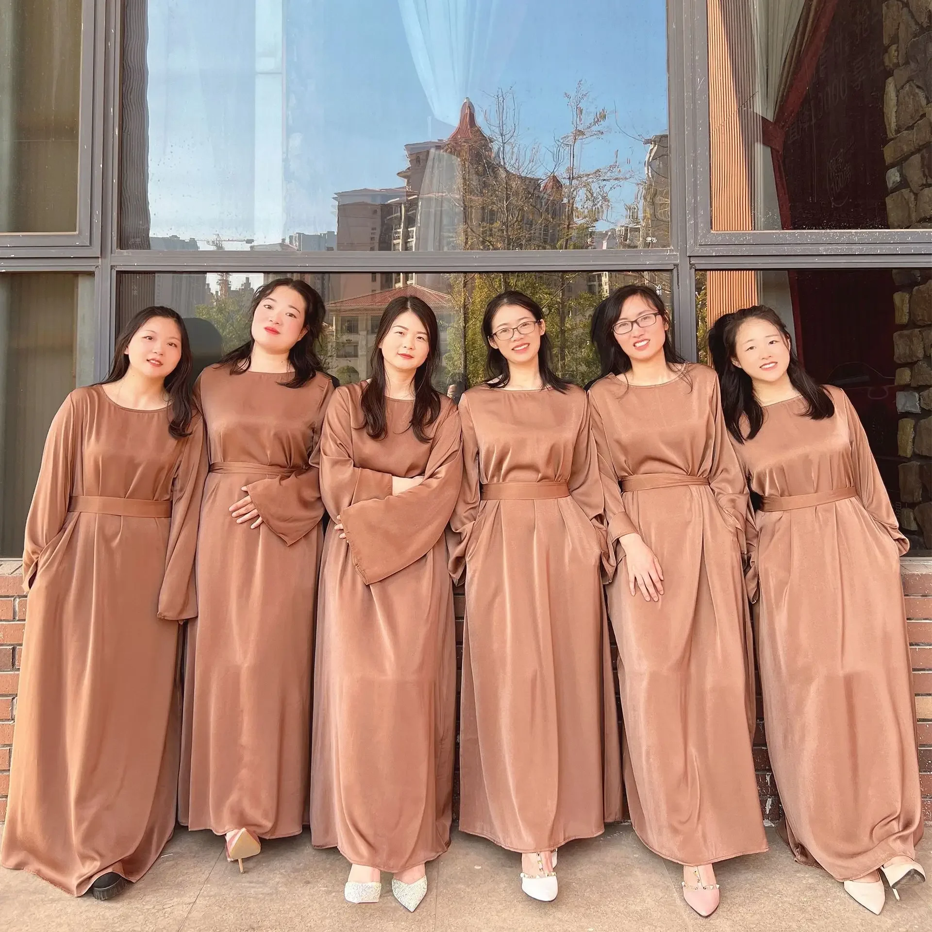 Simple Elegant Bridesmaid Dresses for Wedding Fashion Wedding Bridesmaid Long Dress Solid Color Silk Satin Party Bridemaid Gown