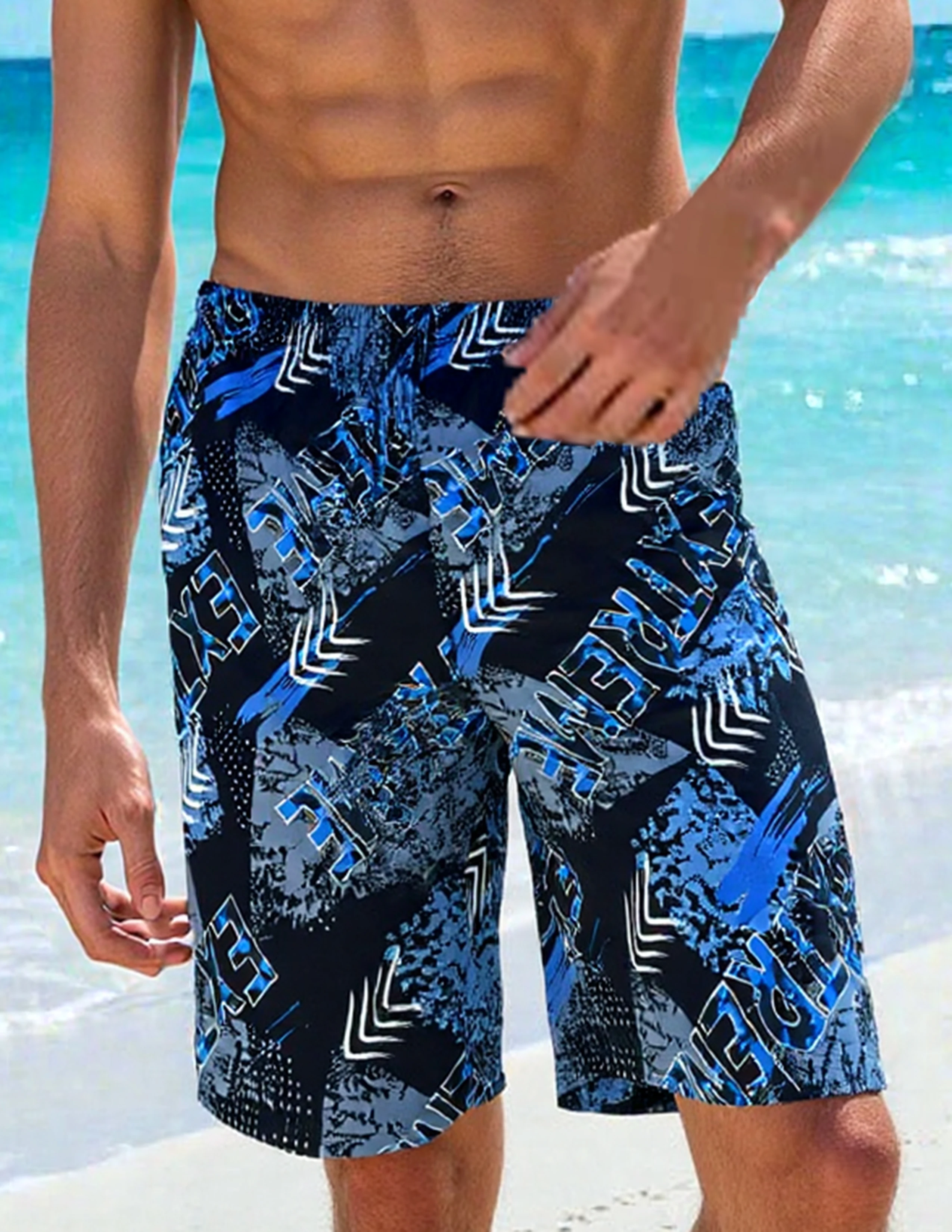 

Новые мужские шорты на лето, тонкие повседневные шорты, свободные и универсальные пляжные брюки, спортивные пляжные штаны.