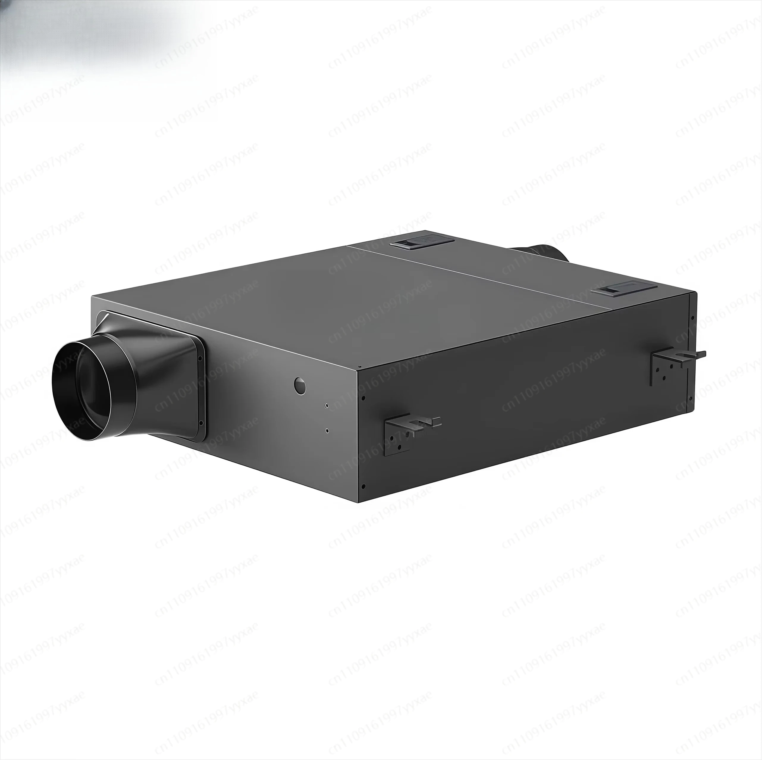 One-way flow full heat exchange fresh air fan ultra-thin silent household smoke purification filter ventilation and exhaust fan