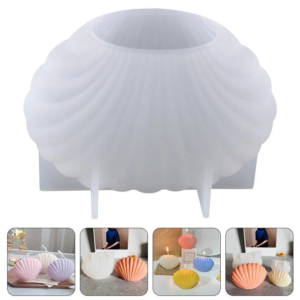 

Silicone Shell Shape Mold Reusable Non-Stick Flexible Wax Mold for DIY Scented Making Soap Bath Crafts