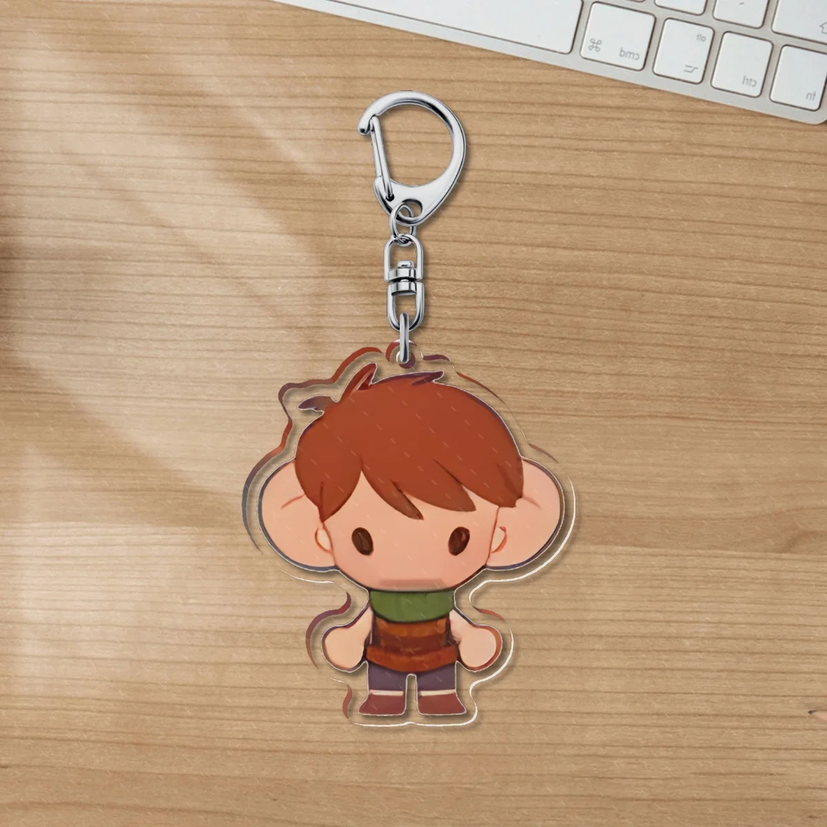 Anime Cartoon Lilo and Stitch Pendant Keychains Holder Car KeyChain Key Ring Mobile Phone Bag Hanging Delicious in Dungeon Meshi