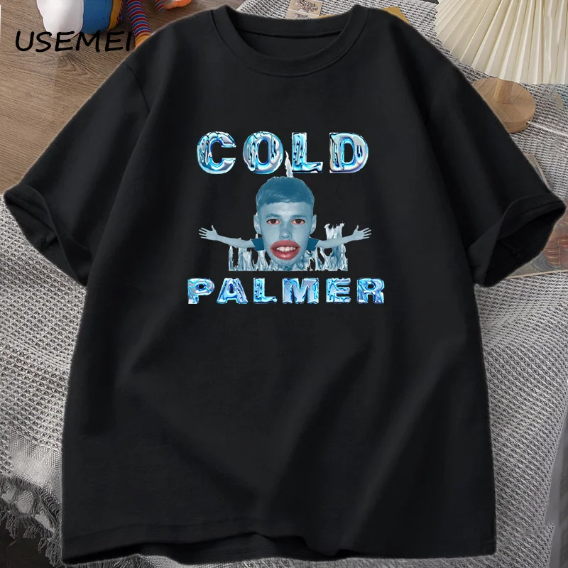 

Cold Palmer Meme Graphic T-shirts for Men Causal Cotton Short Sleeve Tshirt Cole Palmer Poster Summer O Neck Funny Grpahic Tees