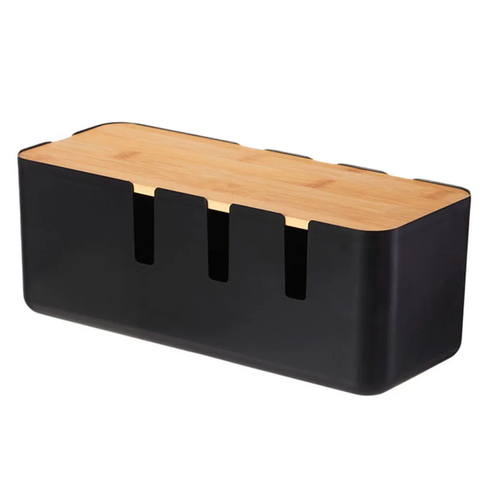 

ABS Cable Box Cable Management Box Easy Access Slots Minimalist Aesthetic Removable Components 30.4 X 12.3 X 11.6 Cm