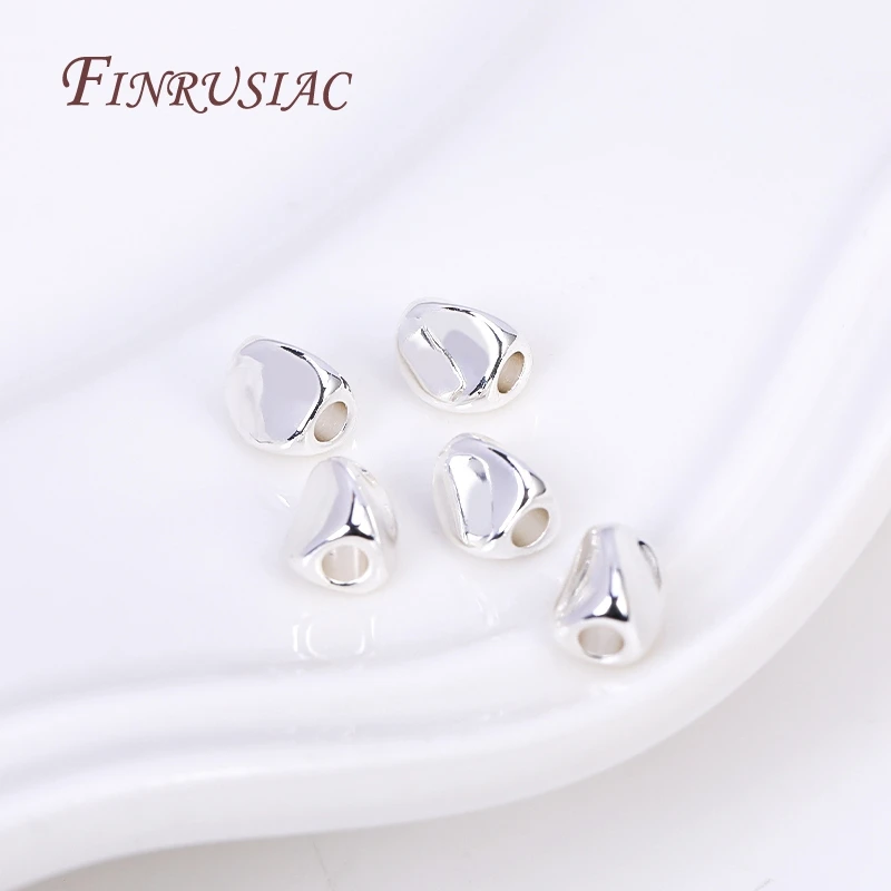 18 Karat vergoldete Twist-Perlen, unregelmäßig facettierte Spacer-Perlen, Messing-Metall perlen für DIY-Halskette Armband Schmuck herstellung – Detail 14