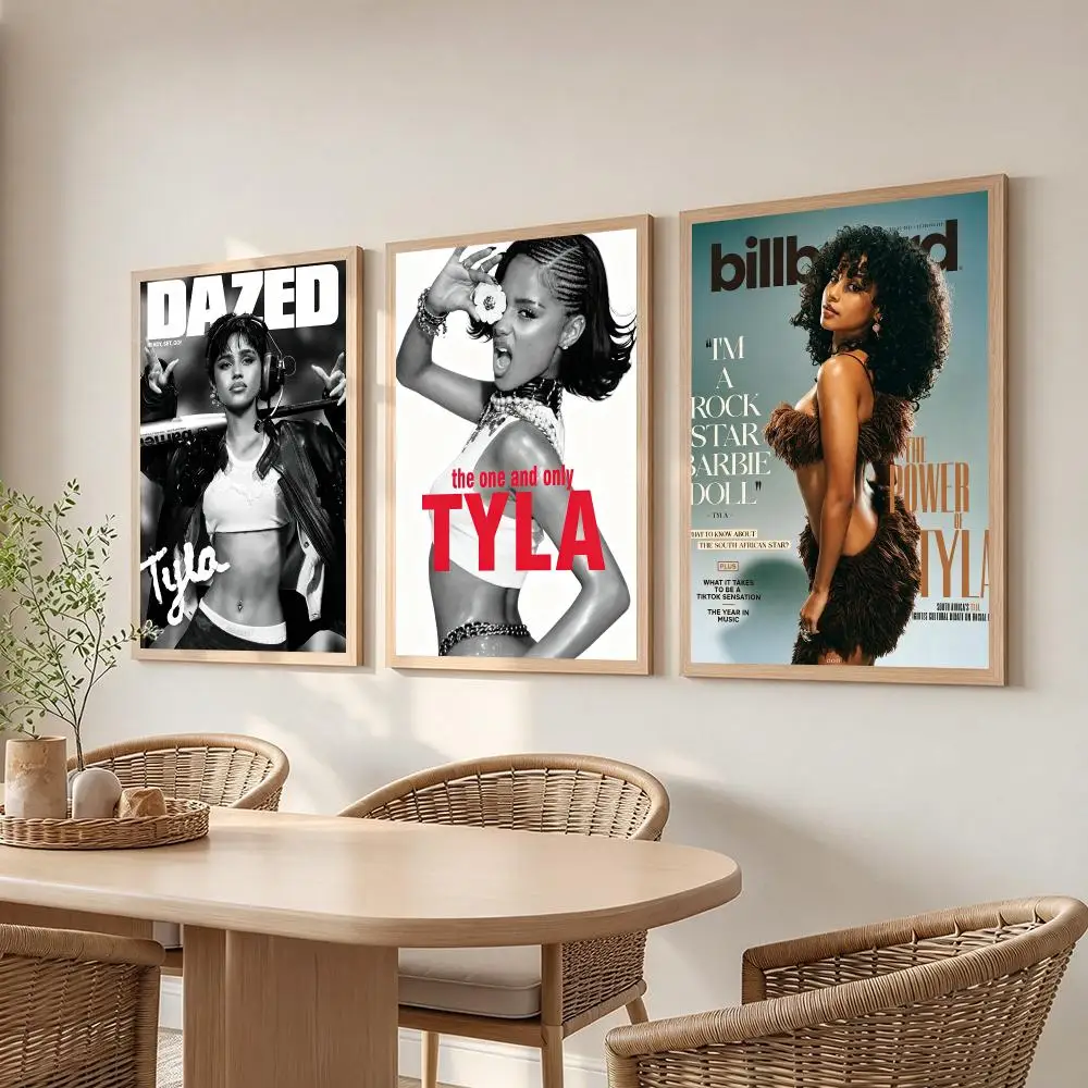 music Tyla Poster Poster HD Frameless Creamy Style Home Decor Wall Art for Living Room Bedroom Gift
