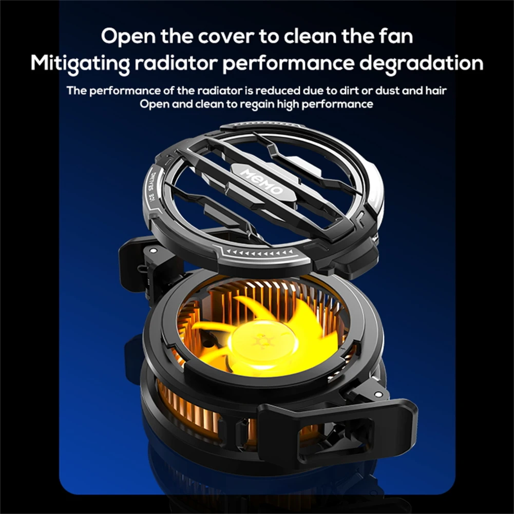 CX07 Mobile Phone Magnetic Radiator Cooling Fan Cell Phone Live Streaming Cooler 15W Semiconductor Radiator Game Accessories