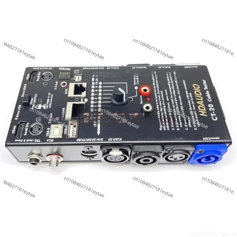 

CT-20 multi-function line tester, audio cable, XLR signal line tester, HDMI line tester, supports testing 20 types
