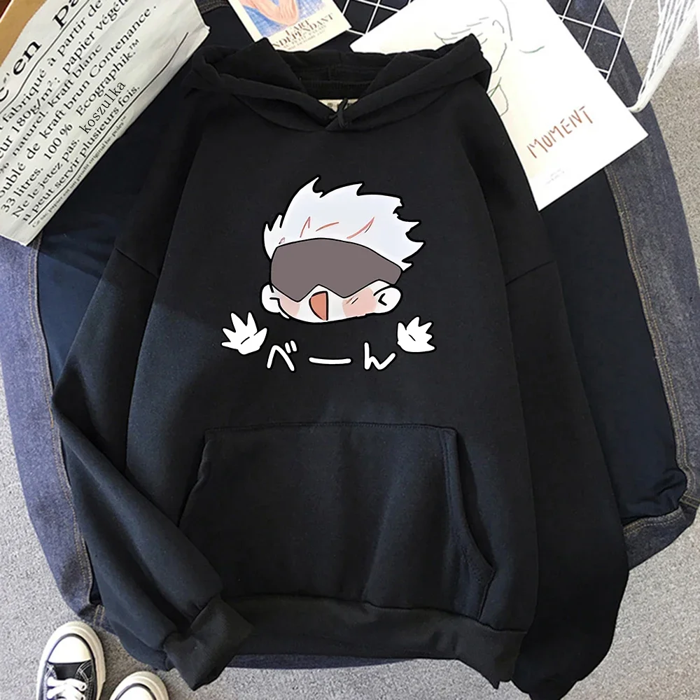 Unisex Jujutsu Kaisen 2 Hoodie Harajuku Funny Kawaii Satoru Gojo Hoodies Japanese Anime Pullovers Sweatshirts For Women Trendy