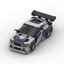 Skyline GTR M3 MOC Speed Champions Building Blocks City Car Sports Racing Vehicle DIY Toys for KIds Boy Compatible with LEGOs