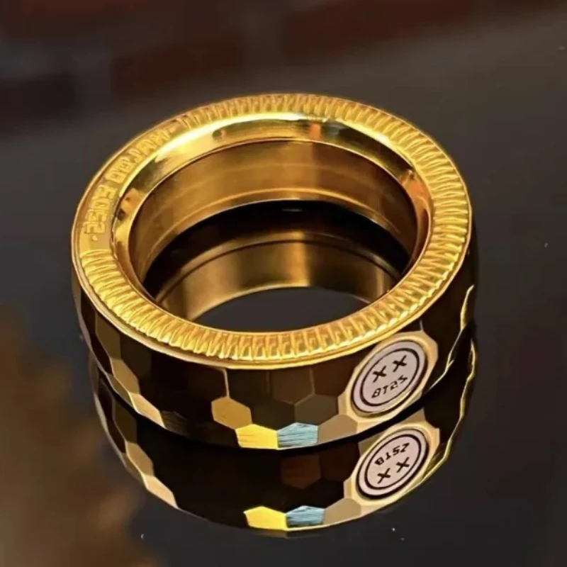 

Непоседа с храповым механизмом, кольцо для абзаца, EDC, магнитная карта, металлический кончик пальца, снимает стресс, сенсорная игрушка, защита от тревоги