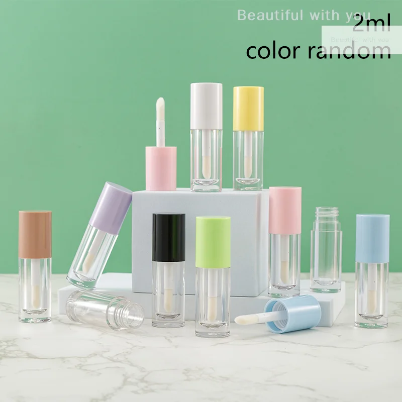 

2ML Refillable Bottle Lip Glaze Empty Tube Lip Gloss Tube Lipstick Tube Lip Glaze Tube Eyelash Tube Thick Rod Travel Supplies