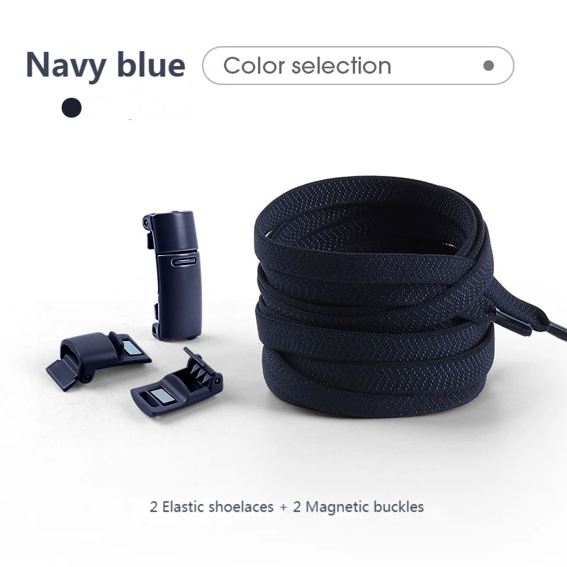 Magnetverschluss-Schnürsenkel ohne Bänder, bunte elastische Schnürsenkel, Sneakers, ohne Krawatte, Schnürsenkel für Kinder und Erwachsene, flache Schnürsenkel, Gummibänder