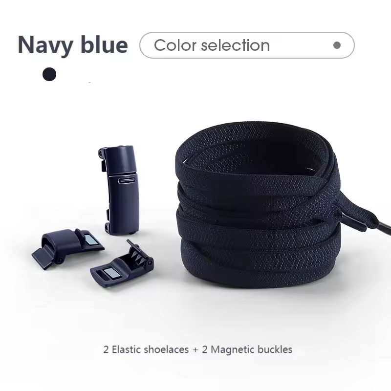 Magnetic Lock Shoelaces without ties Colorful Elastic Laces Sneakers No Tie Shoe laces Kids Adult Flat Shoelace Rubber Bands - Image 7
