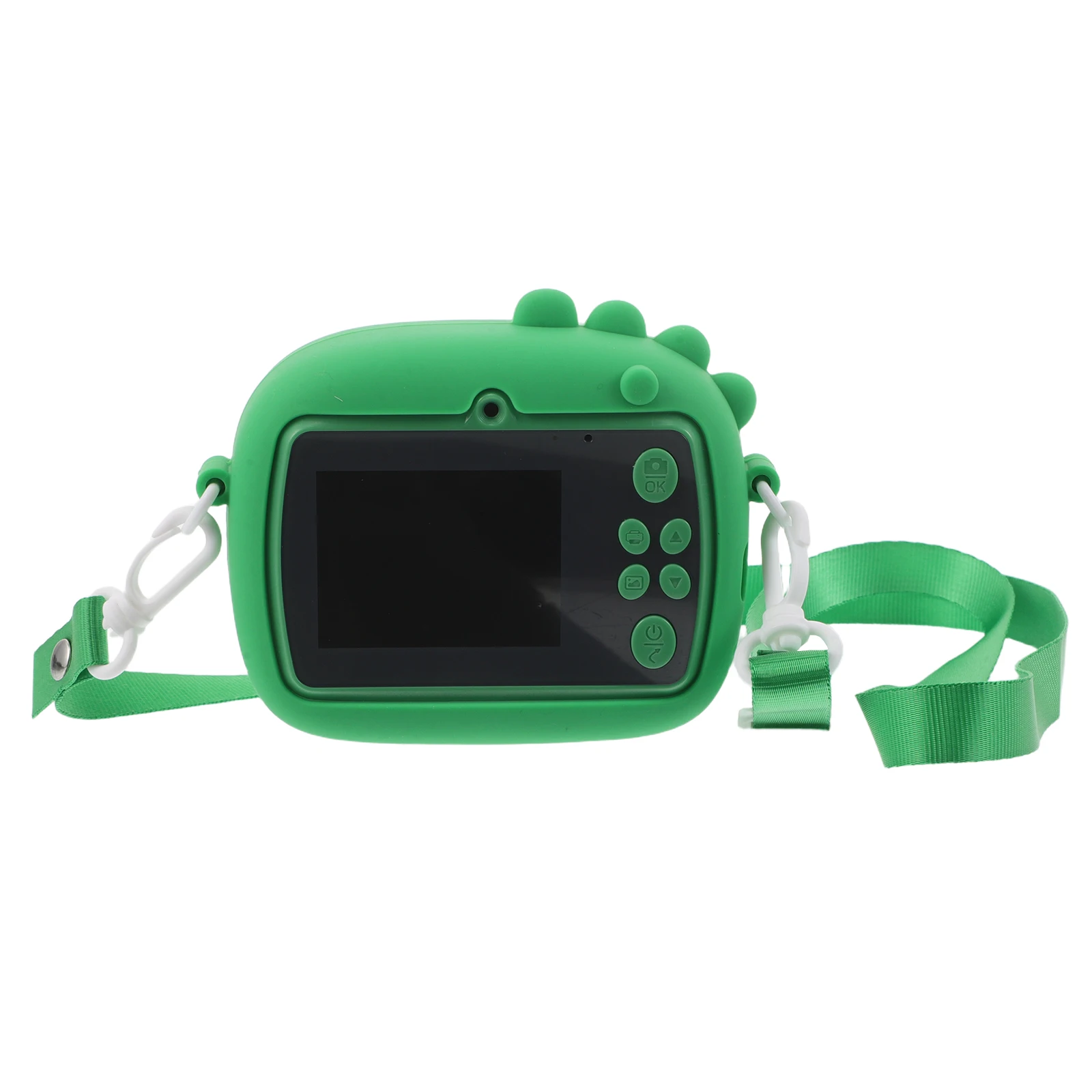 كاميرا رقمية للأطفال بعدسة مزدوجة عالية الدقة كاميرا صور للأطفال وظيفة الطباعة الفورية تصميم كرتوني ساطع للأطفال الصغار في الهواء الطلق