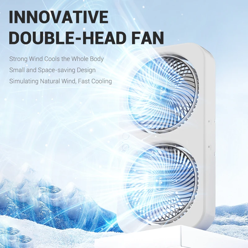 โรงงานขายส่งพัดลมตั้งโต๊ะสําหรับบ้าน 1800mAh พัดลมเพดานแบบชาร์จไฟได้ MINI Ventilateur เต็นท์แบบพกพา Cooling พัดลมตั้งโต๊ะ