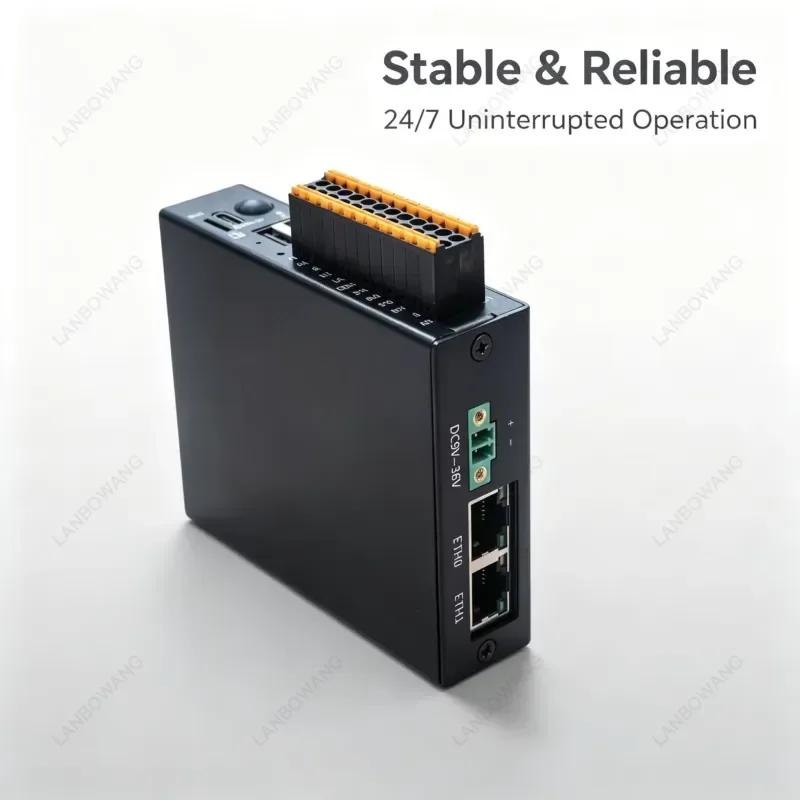 Industrial IoT Gateway 4G LTE WiFi LoRaWAN RS485 CANFD Ubuntu Linux 4DO 4DI 2AI Edge Computing Device For Smart Factory