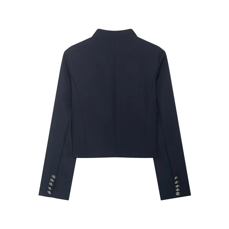 Women's Jacket 2026 New Spring Autumn Long Sleeve Button Single-Breasted Short Jacket Personality Fashion Female Outerwear