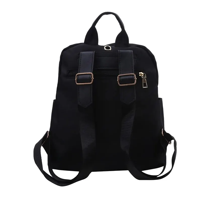 Backpacks Simple Large Capacity New Black Travel Bag For Women Solid Harajuku Student Schoolbag Backpack Unisex Bags High Street