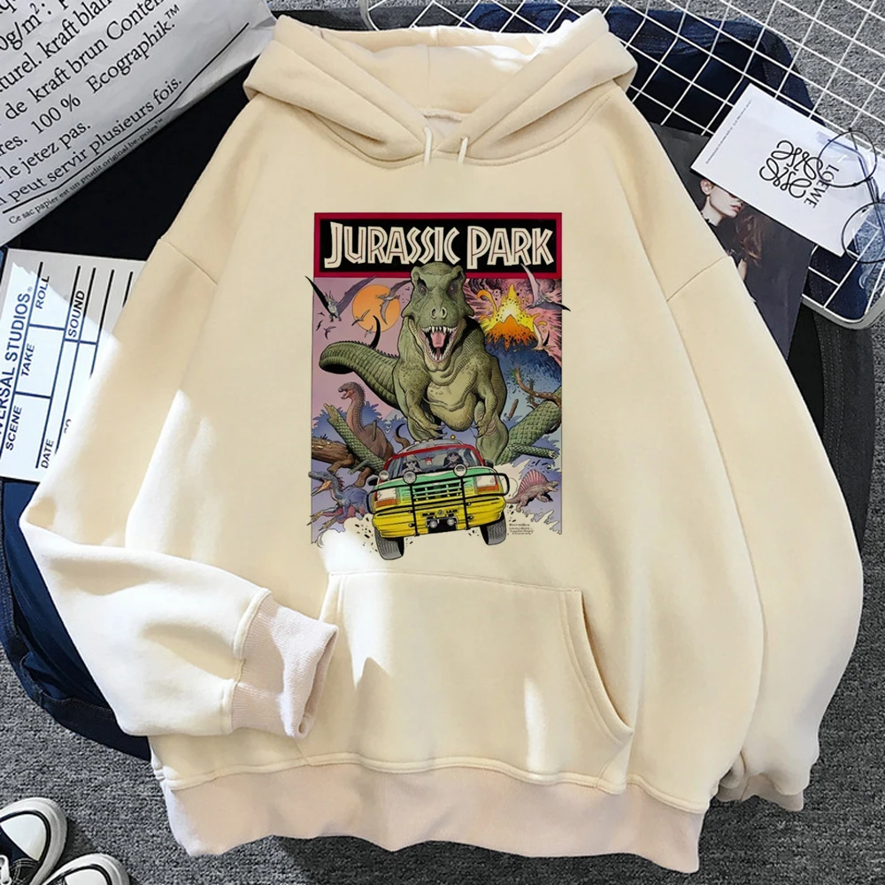 Jurassic Park hoodies women Fleece sweat y2k aesthetic funny Hooded Shirt tracksuit female harajuku sweater