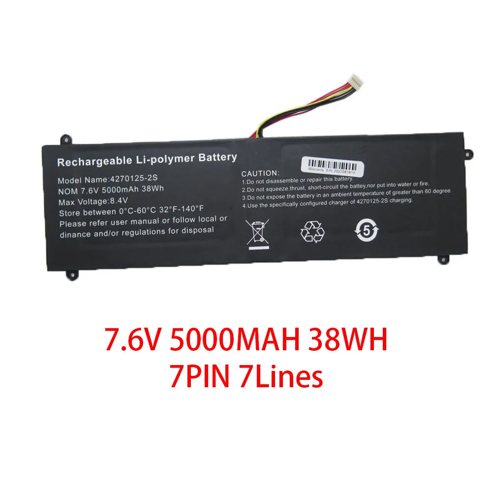 Laptop 5074116PV-2S1P 7.7V 4000mAh Battery 4674118-2S 7.6V 4000mAh 10PIN 9Lines 4270125-2S 7.6V 5000mAh 5166113-2S 7.4V 5000MAH
