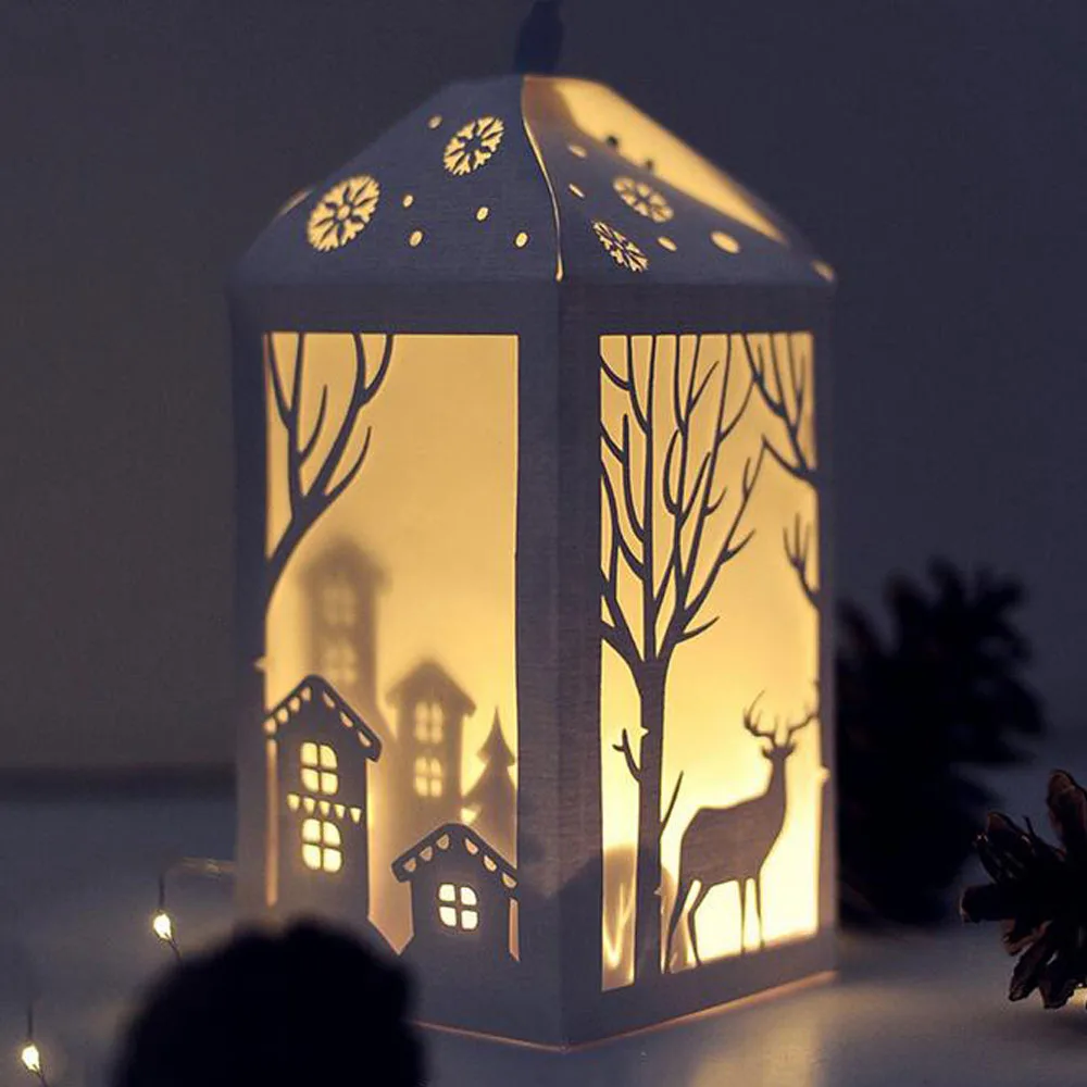 Lantern box Metal Cutting Dies Stencil Scrapbooking Embossing Christmas Card Making Paper Crafts