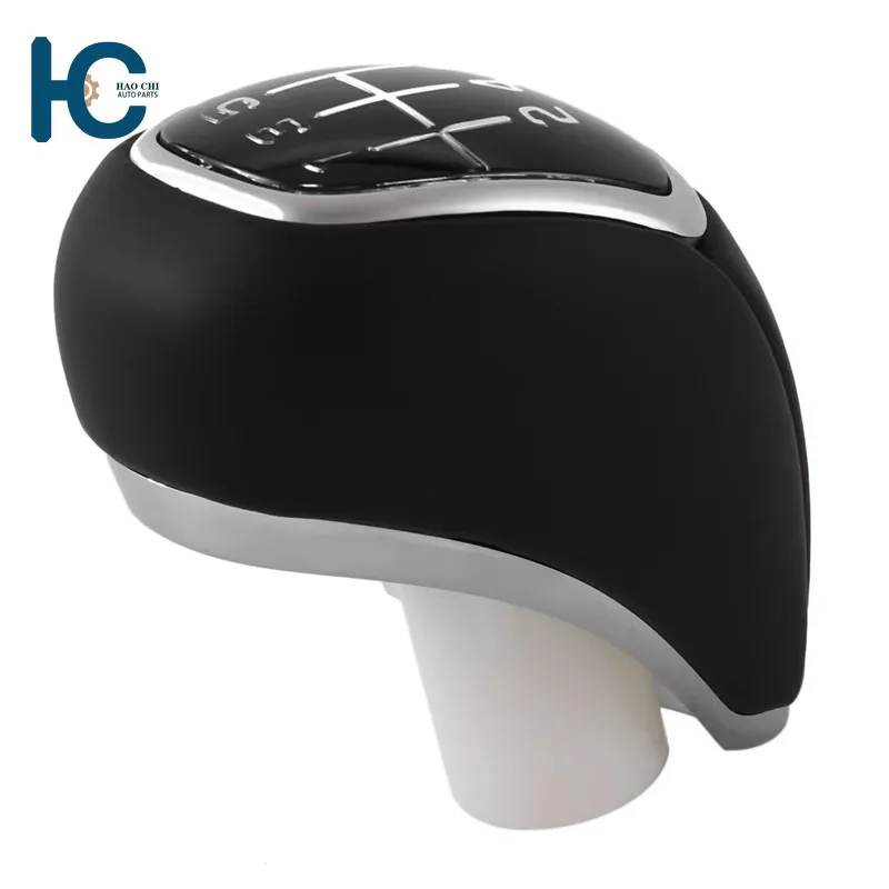 

437112W200 6 Speed Car Manual Leather Gear Shift Knob Shifter Head for Hyundai Santa Fe DM 2012-2016 43711-2W200