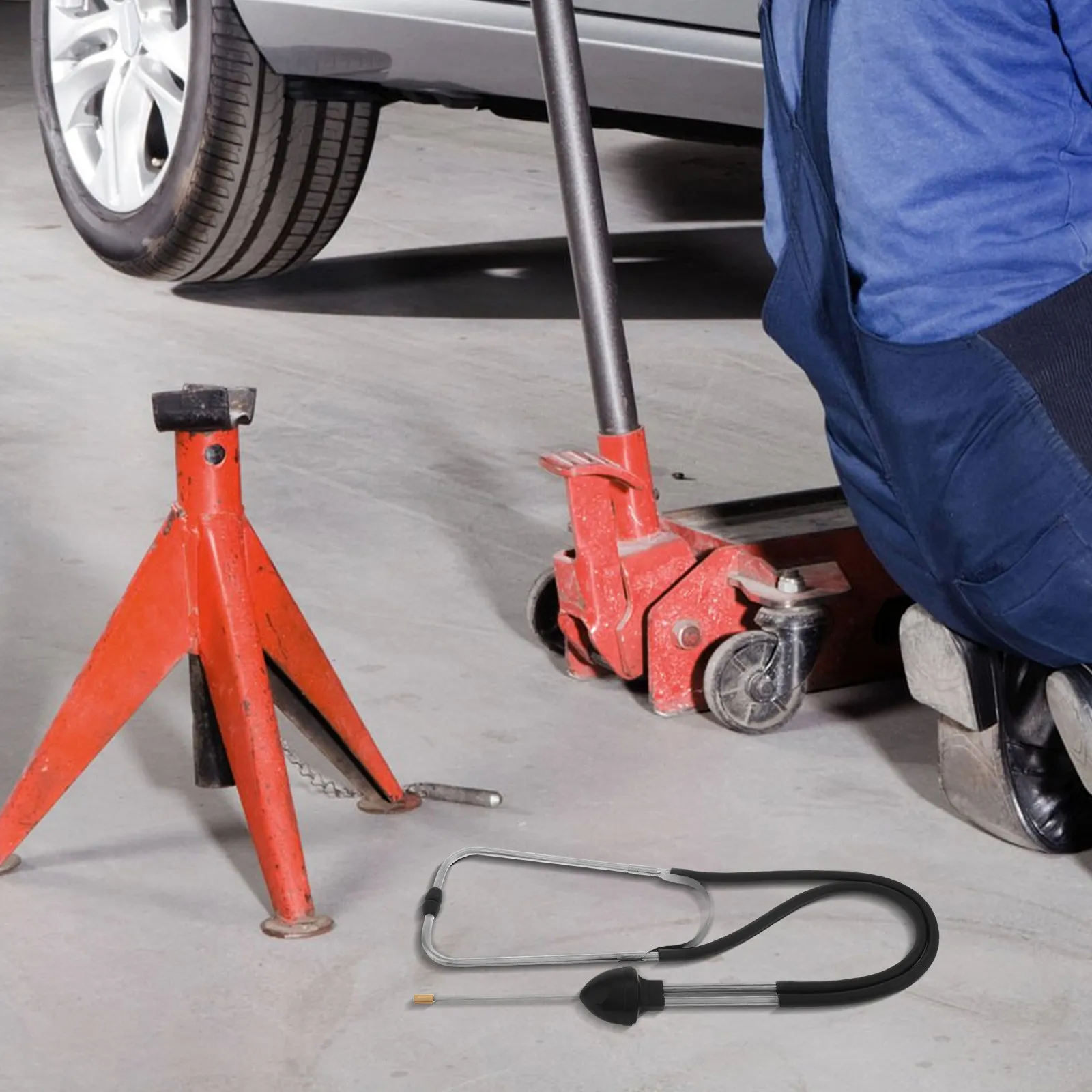 Auto Stethoscope Engine Block Noise Precision Cylinder Testing Tool for Car Mechanics Reliable Automotive Diagnostic