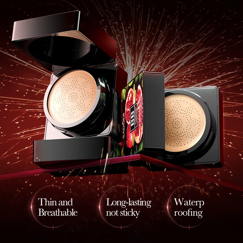 Luchtkussen CC Cream Mushroom Head Foundation Hydraterende Langdurige Gezicht Cosmetica Natuurlijke Fleuren Gezicht Basistoon Make-up