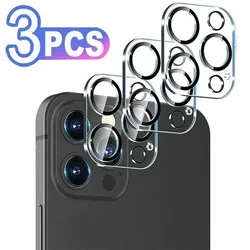 3PCS Camera Protection Glass For iPhone 15 14 13 11 Pro Max Screen Protector For iPhone 12 Camera Lens Glass Film Night Circle