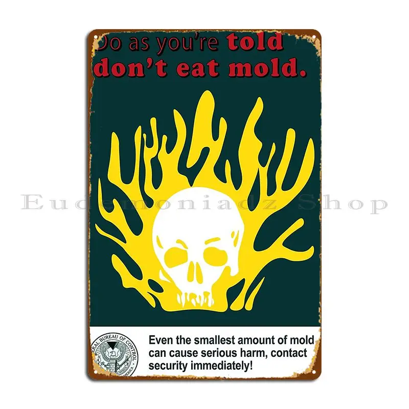 연방 통제국 자문 포스터, 금속 사인 디자인, 벽 장식, 펍 제작, 시네마 주석 사인 포스터